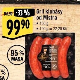 Grilovací klobása od Mistra Láďa Grileman Kostelecké uzeniny