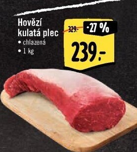 Hovězí plec kulatá - falešná svíčková
