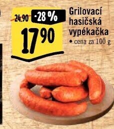 Klobása hasičská vypékačka