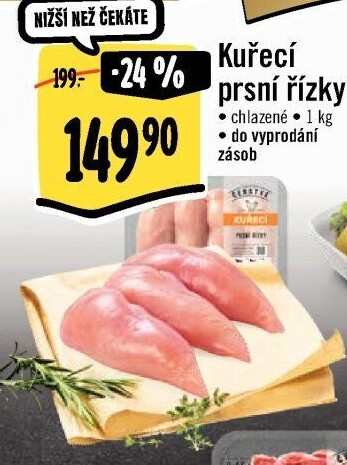 Kuřecí prsní řízky Albert