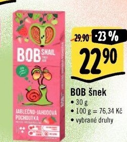Ovocné pásky Šnek BOB LLC Eco Snack