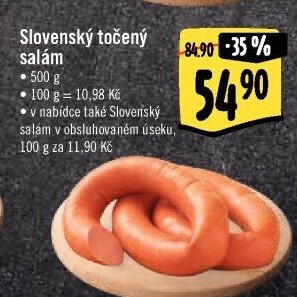 Salám slovenský točený
