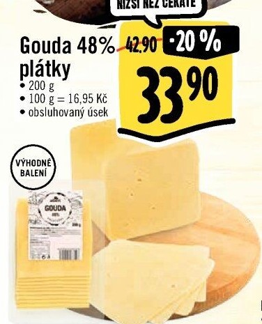 Sýr Gouda 48% Albert