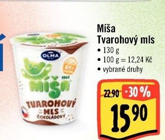 Dezert Tvarohový mls Míša Olma