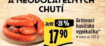 Klobása hasičská vypékačka