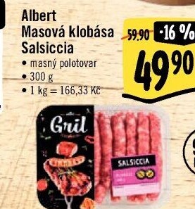Klobásy Salsiccia Albert Gril