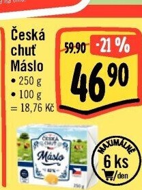 Máslo Česká chuť