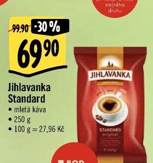 Mletá káva Standard Jihlavanka