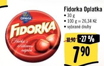 Oplatky Fidorka Opavia