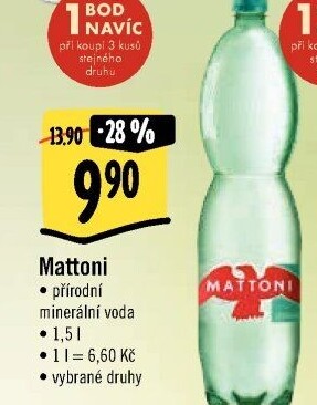 Přírodní voda Mattoni