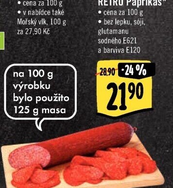 Salám Paprikáš Albert Retro