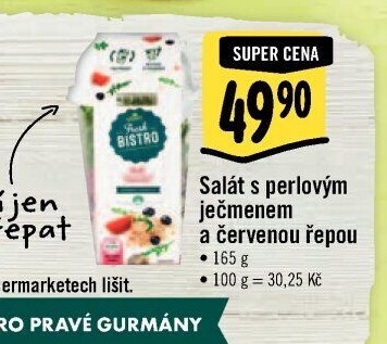 Salát s perlovým ječmenem a červenou řepou Albert Fresh Bistro