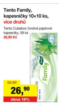 Kapesníčky papírové Tento