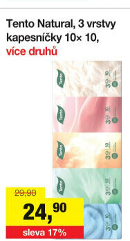 Papírové kapesníčky 3vrstvé Tento