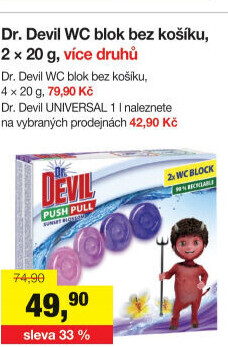 WC blok bodový Push Pull Dr. Devil