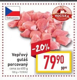 Vepřový guláš porcovaný