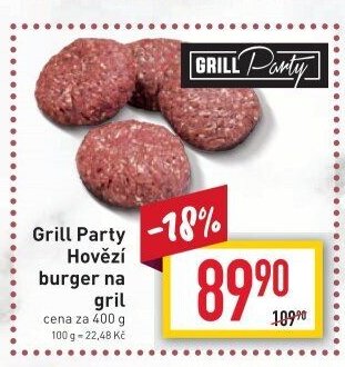 Grill Party Hovězí burger na gril