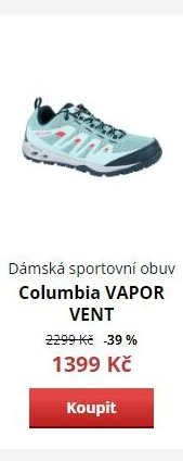 Dámská sportovní obuv Columbia VAPOR VENT