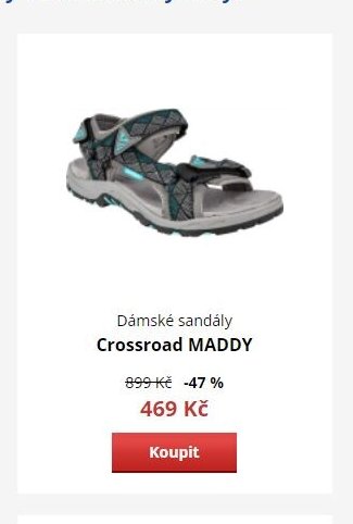 Dámské sandály Crossroad MADDY