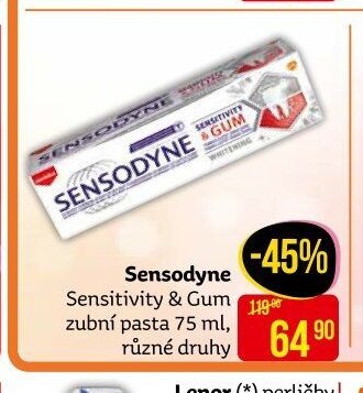 Sensodyne Sensitivity & Gum zubní pasta 75 ml