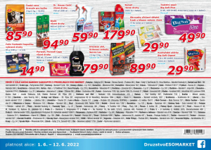 akční leták ESO MARKET 1.6.2022-12.6.2022