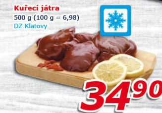 Kuřecí játra mražená DZ Klatovy