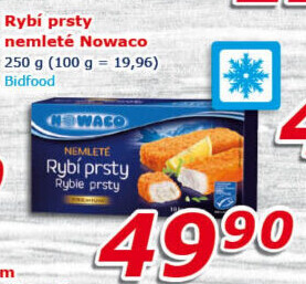 Rybí prsty nemleté mražené Nowaco Premium