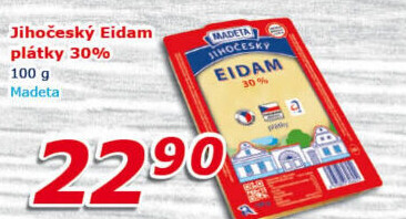 Sýr Eidam Jihočeský 30% Madeta