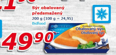 Sýr obalovaný mražený Nowaco