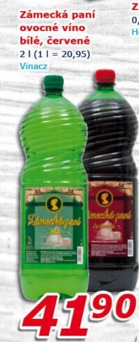 Víno stolní Zámecká paní