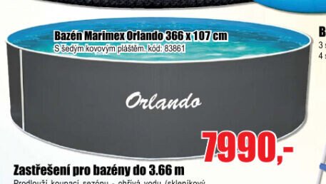 Bazén Marimex Orlando 366 x 107 cm