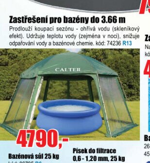 Zastřešení pro bazény do 3.66 m