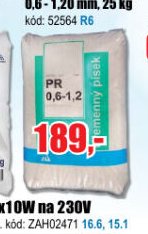 Písek do filtrace 0,6 - 1,20 mm, 25 kg