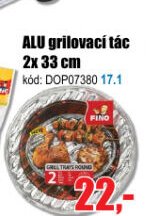ALU grilovací tác 2x 33 cm
