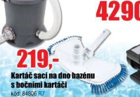 Kartáč sací na dno bazénu