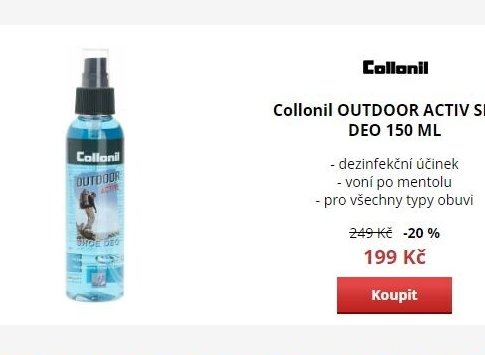 Collonil OUTDOOR ACTIV SHOE DEO 150 ML