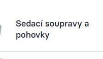 Sedací soupravy a pohovky