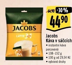 Instantní kávy porcované Jacobs
