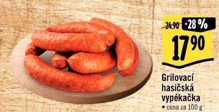 Klobása hasičská vypékačka