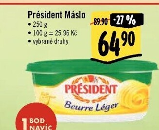 Máslo Président