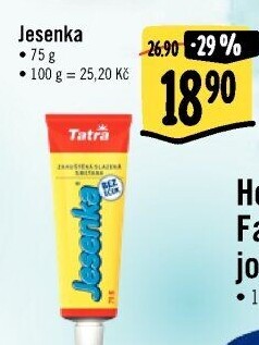 Mléko kondenzované Jesenka Tatra