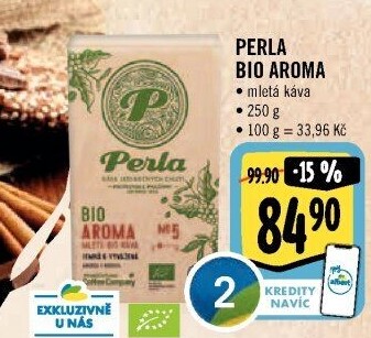 Mletá káva bio Aroma AH Perla