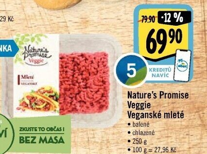 Mleté maso Veggie Nature'