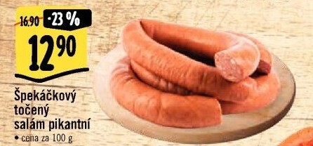 Salám špekáčkový pikantní točený