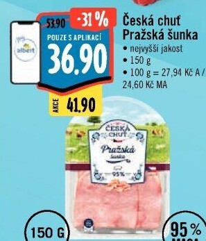 Šunka pražská nejvyšší jakosti Česká chuť
