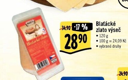 Sýr Blaťácké zlato Madeta