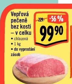 Vepřová pečeně bez kosti