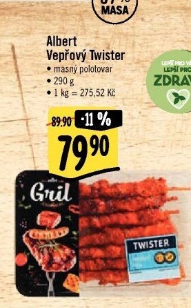 Vepřový twister Albert Gril