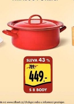 Smaltovaný hrnec s poklicí