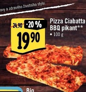 Ciabatta pizza